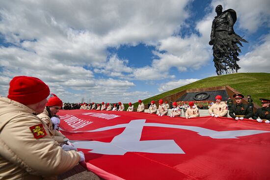 Russia WWII Victory Day Rzhev Memorial