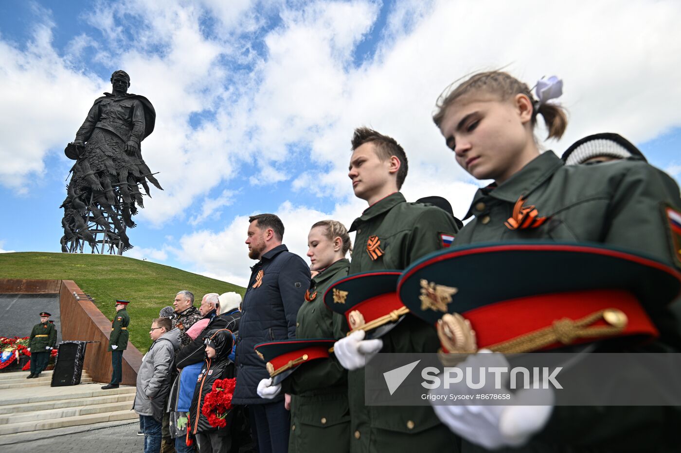 Russia WWII Victory Day Rzhev Memorial