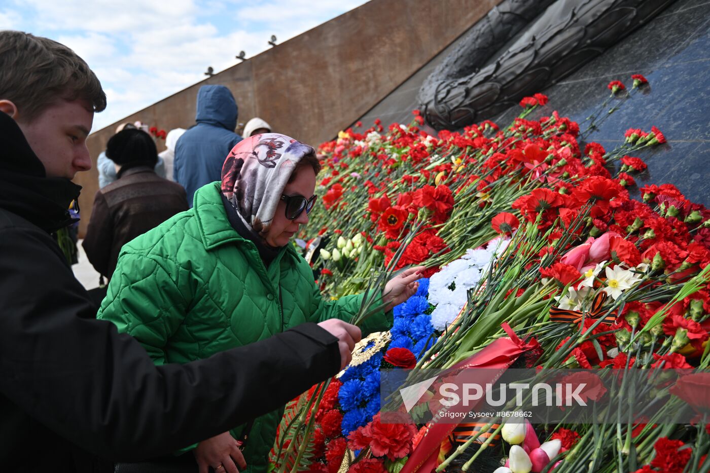 Russia WWII Victory Day Rzhev Memorial