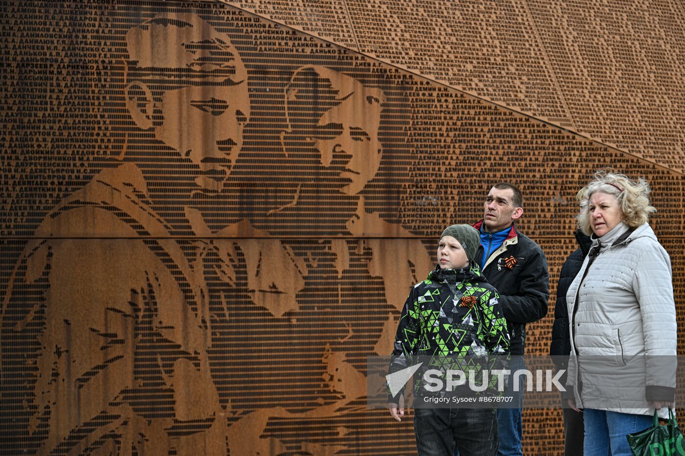Russia WWII Victory Day Rzhev Memorial
