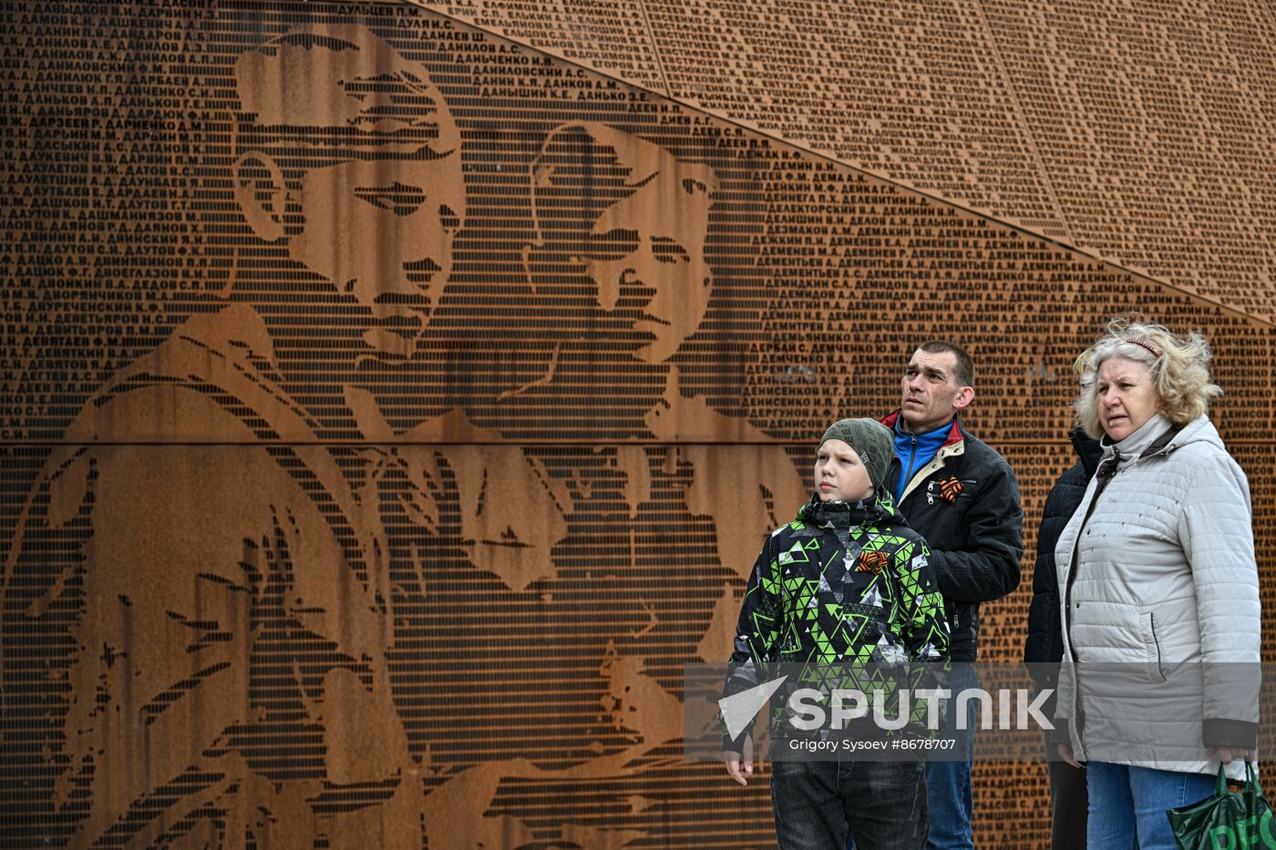 Russia WWII Victory Day Rzhev Memorial