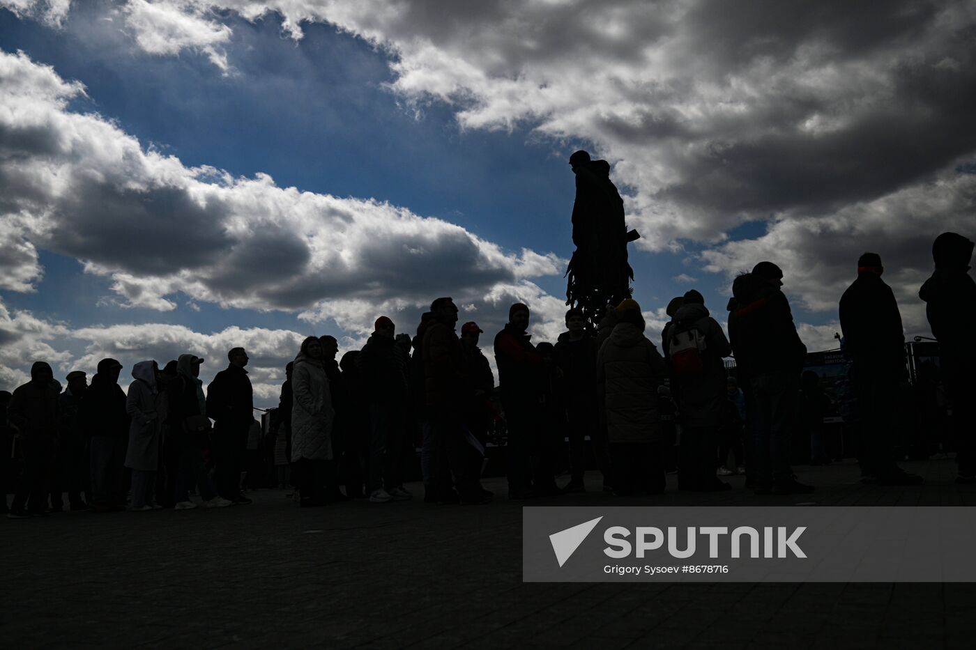 Russia WWII Victory Day Rzhev Memorial