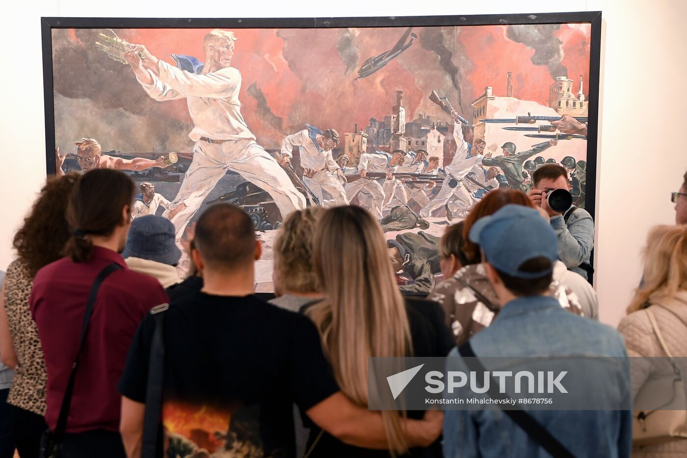 Russia WWII Victory Day Deineka Painting Exhibition