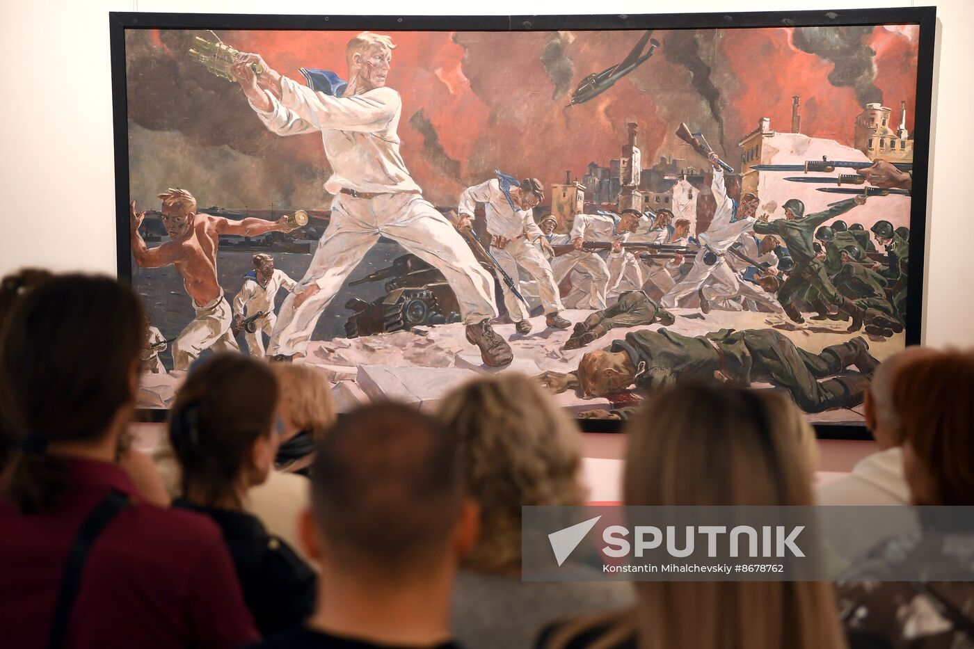 Russia WWII Victory Day Deineka Painting Exhibition