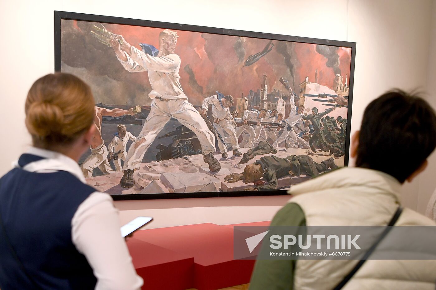 Russia WWII Victory Day Deineka Painting Exhibition