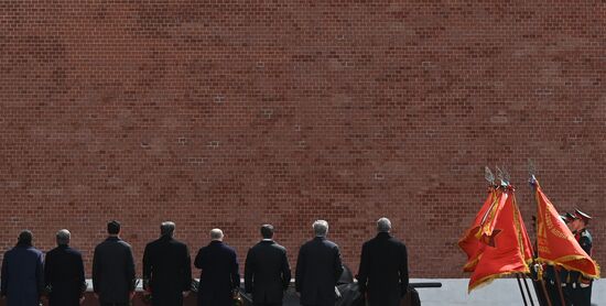 Russia Putin WWII Victory Day Wreath Laying