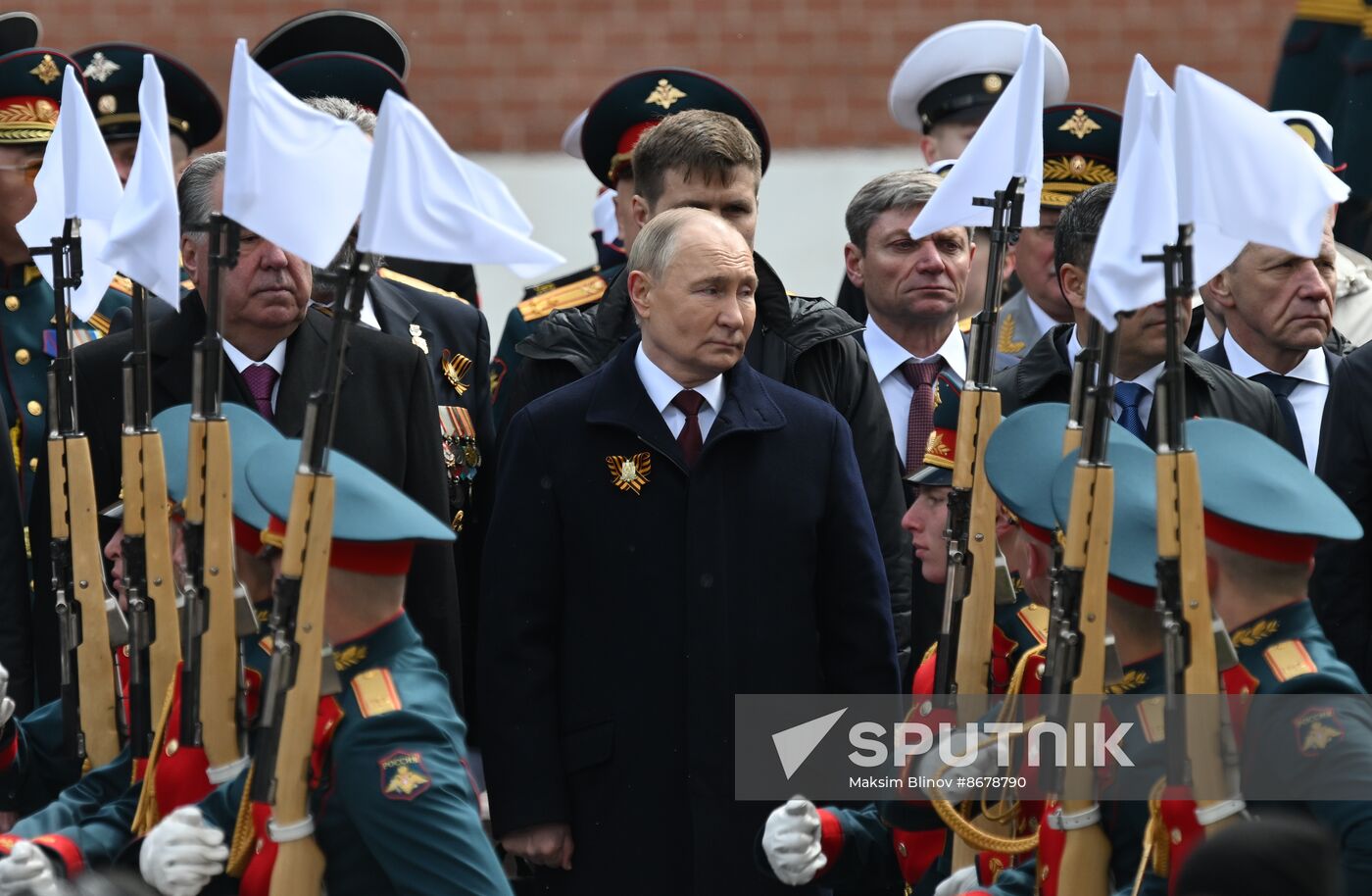 Russia Putin WWII Victory Day Wreath Laying