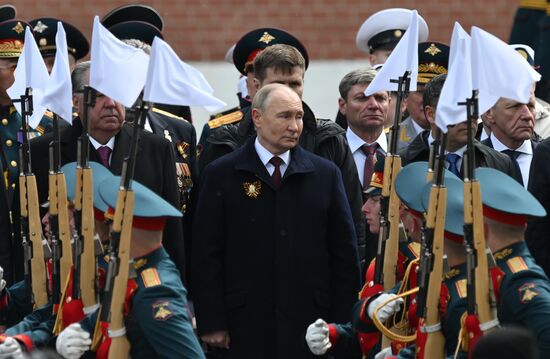 Russia Putin WWII Victory Day Wreath Laying