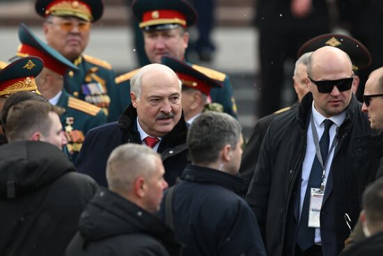 Russia Putin WWII Victory Day Wreath Laying