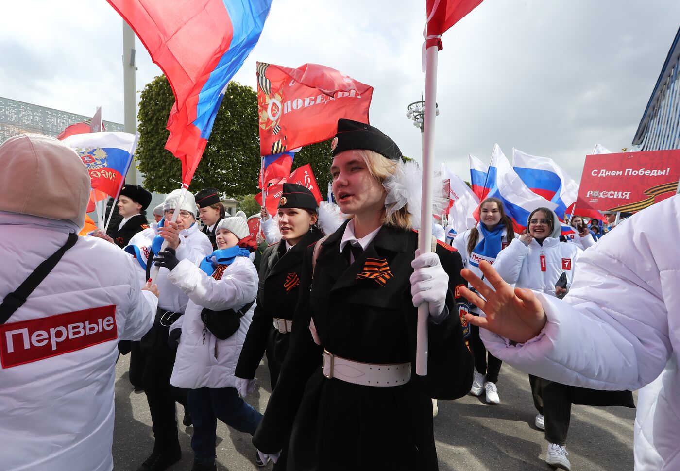 RUSSIA EXPO. May 9 solemn procession