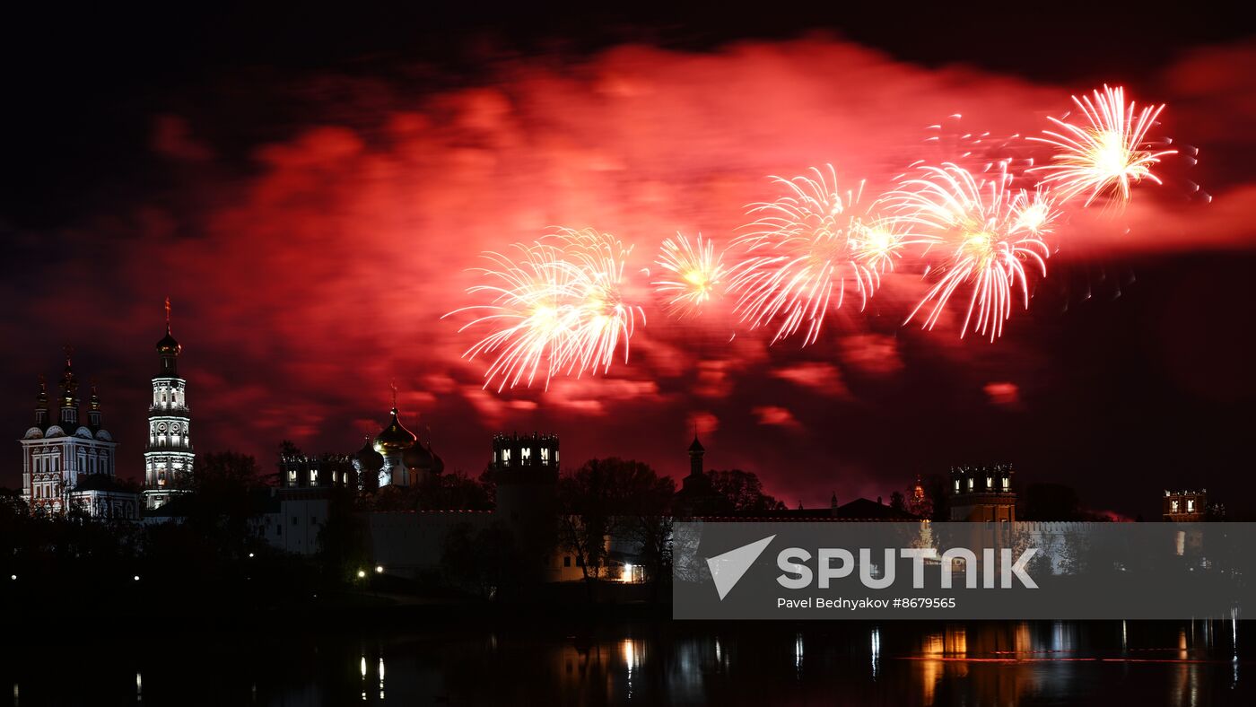 Russia WWII Victory Day Fireworks