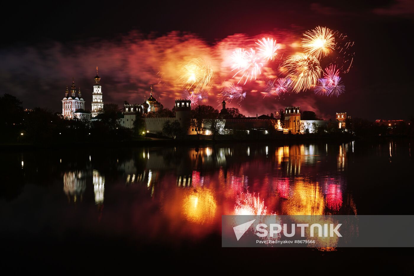 Russia WWII Victory Day Fireworks