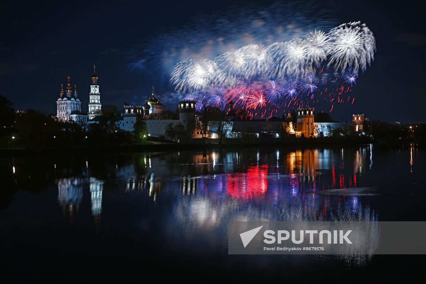 Russia WWII Victory Day Fireworks