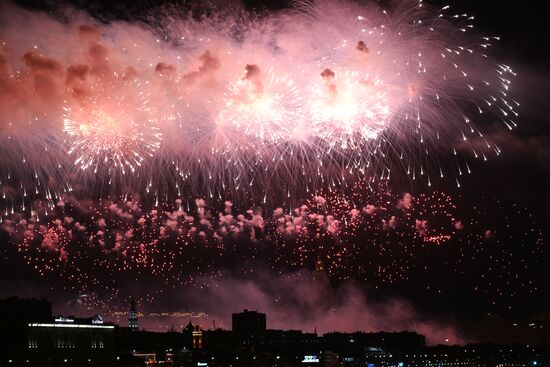 Russia WWII Victory Day Fireworks