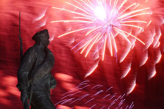 Russia WWII Victory Day Fireworks