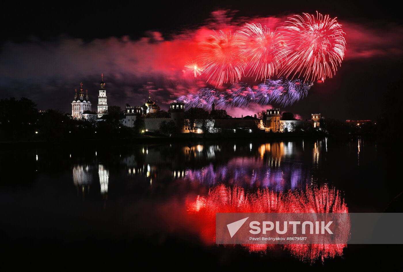 Russia WWII Victory Day Fireworks