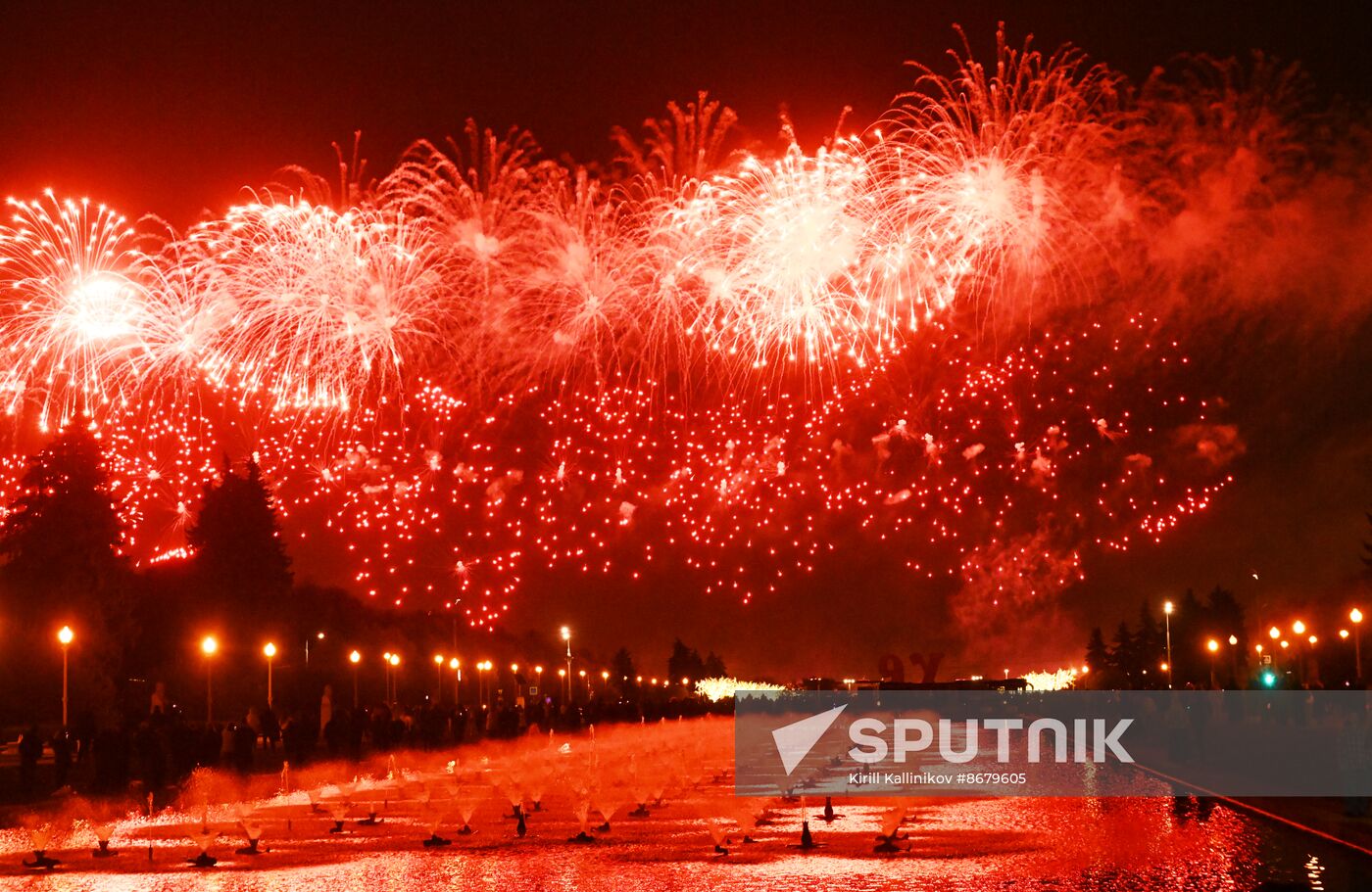 Russia WWII Victory Day Fireworks