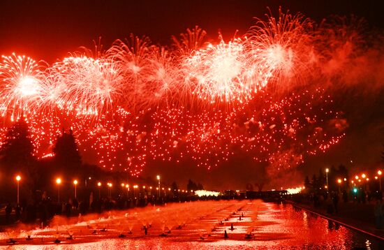 Russia WWII Victory Day Fireworks