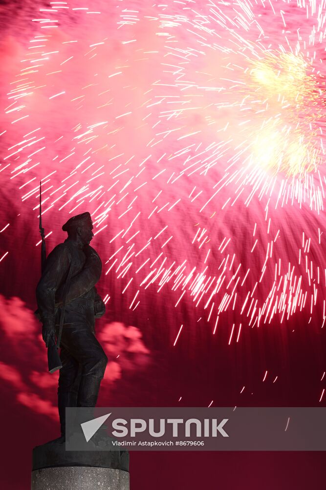 Russia WWII Victory Day Fireworks