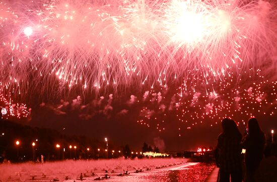 Russia WWII Victory Day Fireworks