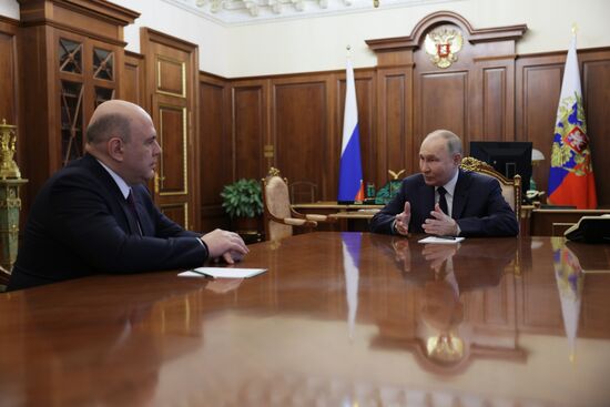 Russia Putin Mishustin