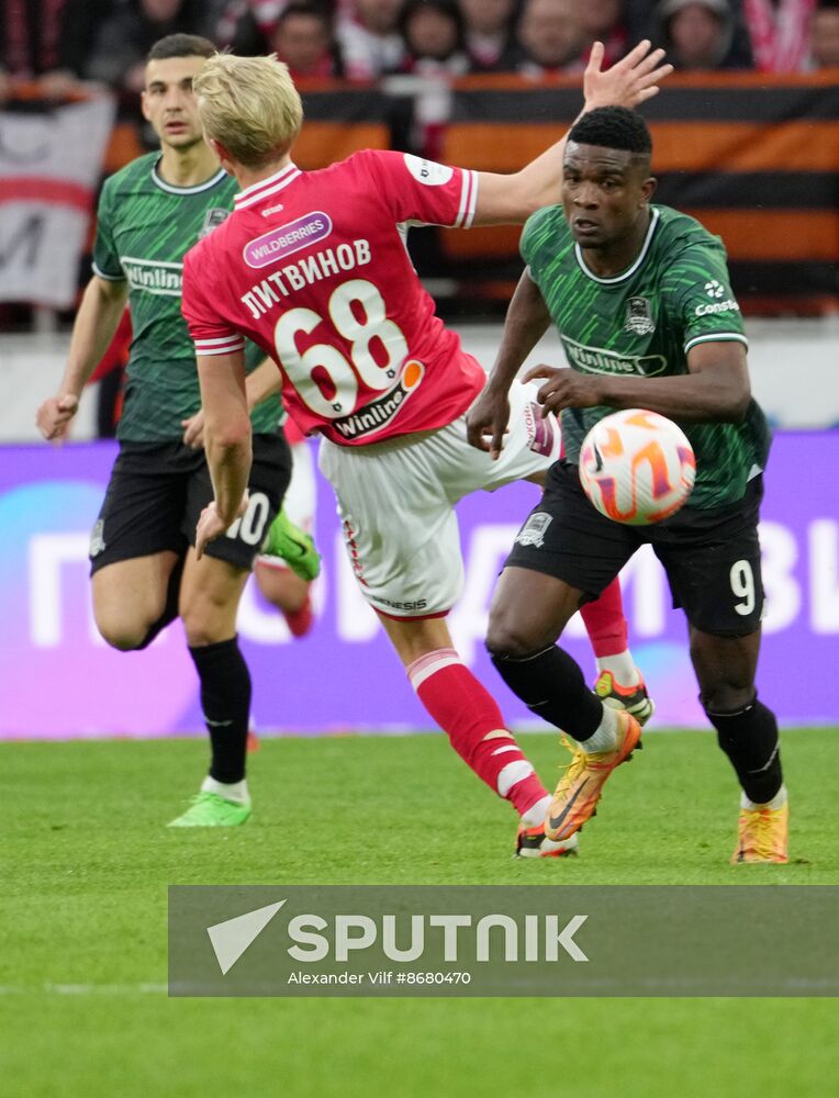 Russia Soccer Premier-League Spartak - Krasnodar