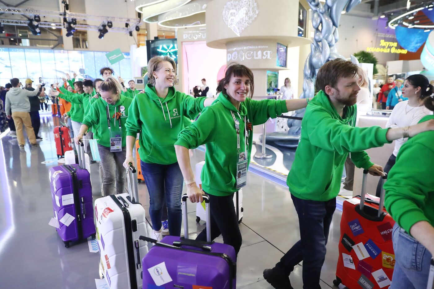 RUSSIA EXPO. Youth of Russia flashmob