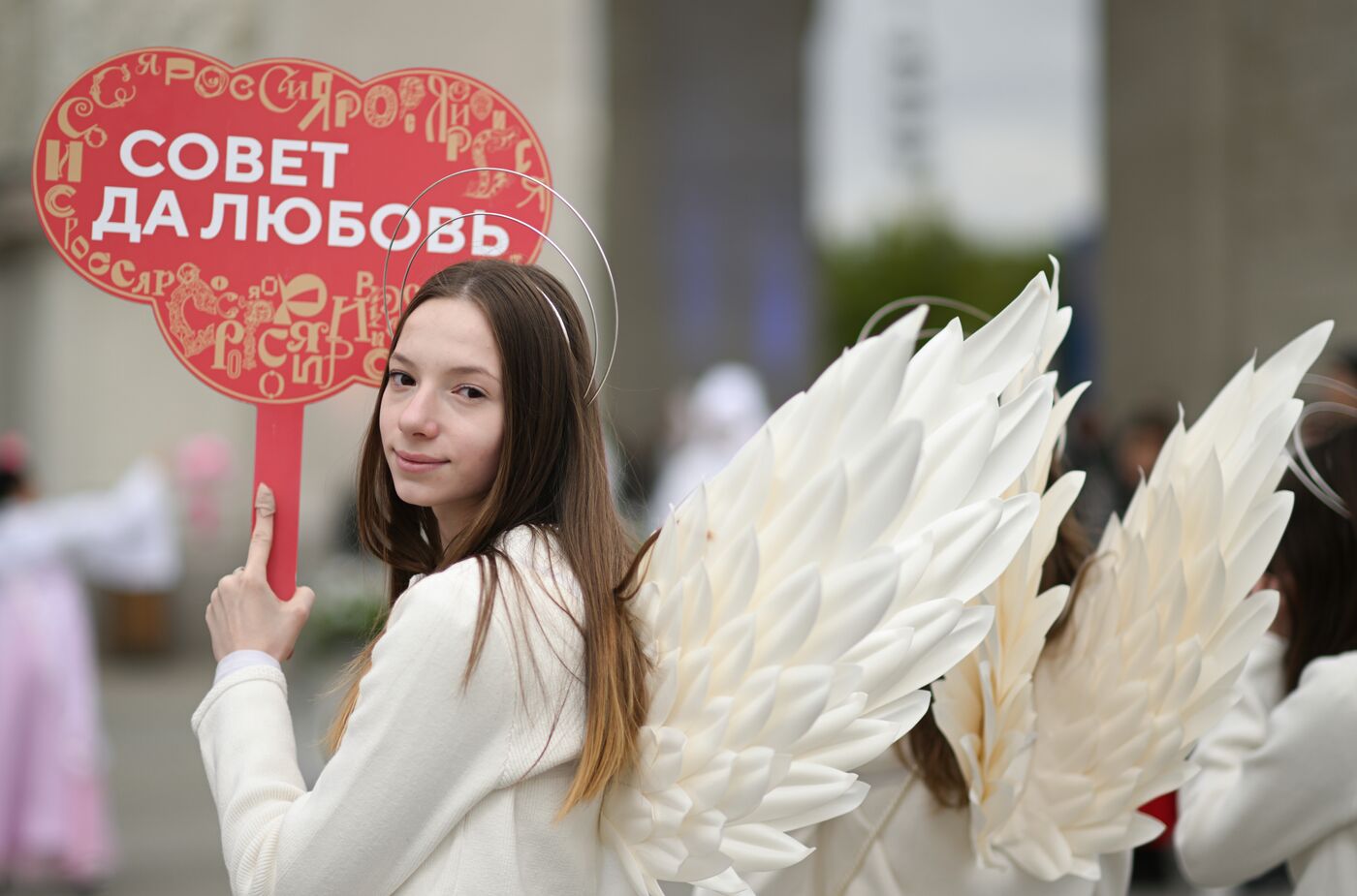 RUSSIA EXPO. Wedding procession of FEFD couples and creative groups with Matchmaking theatrical performance