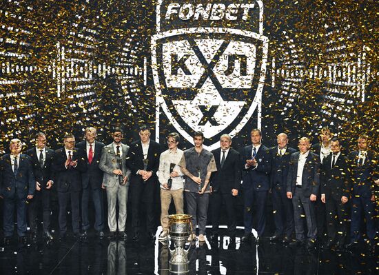 Russia Ice Hockey Kontinental League Season Closing Ceremony