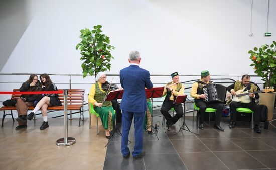 Official opening ceremony of the Halal Trade Fair. Photos can be used on terms listed in the media-bank's Forum section. Location: Russia, Republic of Tatarstan, Kazan. Author: Pavel Bednyakov/Sputnik. KAZANFORUM 2024. Opening ceremony of the Halal Trade Fair