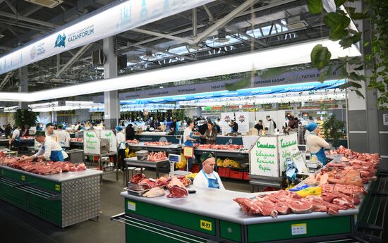 Official opening ceremony of the Halal Trade Fair. Photos can be used on terms listed in the media-bank's Forum section. Location: Russia, Republic of Tatarstan, Kazan. Author: Pavel Bednyakov/Sputnik. KAZANFORUM 2024. Opening ceremony of the Halal Trade Fair