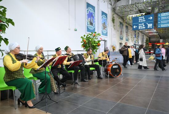 Official opening ceremony of the Halal Trade Fair. Photos can be used on terms listed in the media-bank's Forum section. Location: Russia, Republic of Tatarstan, Kazan. Author: Pavel Bednyakov/Sputnik. KAZANFORUM 2024. Opening ceremony of the Halal Trade Fair