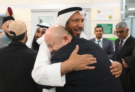 The ceremony to greet participants in the Russia – Islamic World: KAZANFORUM 2024 international economic forum at Kazan's airport. Abdullah Al Matouq, Advisor to Emir of Kuwait and Chairman of the International Islamic Charitable Organization. Photos can be used on terms specified in the mediabank's Forum section. Location: Russia, Republic of Tatarstan, Kazan. Author: Alexandr Kryazhev/Sputnik. KAZANFORUM 2024. Arrival of forum participants