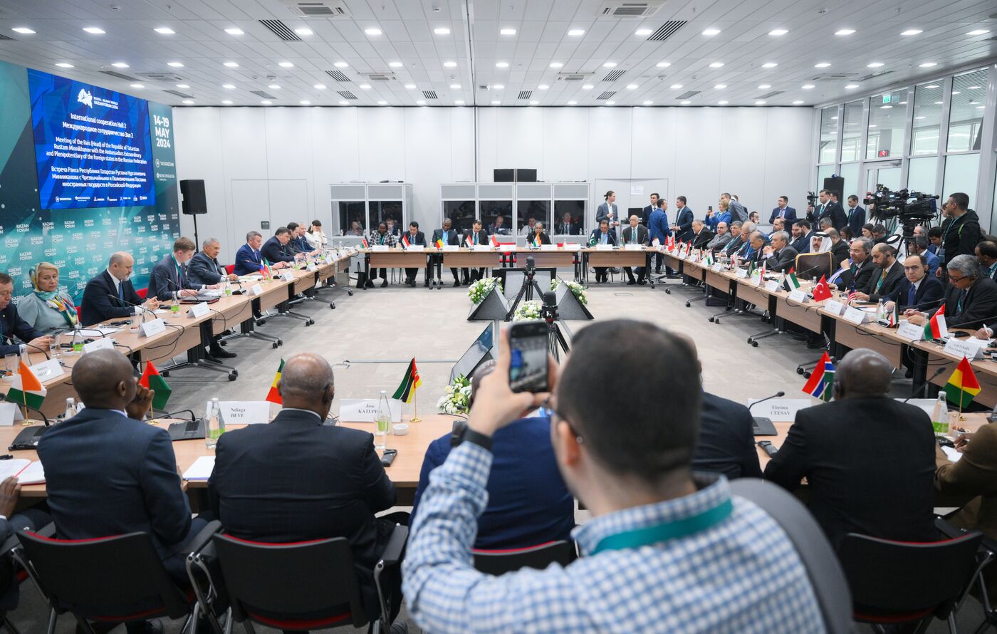 KAZANFORUM 2024. Head of Tatarstan Rustam Minnikhanov meets with foreign ambassadors in Russia