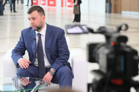 KAZANFORUM 2024: Russia – Islamic World. Head of DPR Denis Pushilin. To use the image, see the terms of use in the Kazanforum section of this media bank. Location: Russia, Republic of Tatarstan, Kazan. Author: Pavel Bednyakov/Sputnik. Russia – Islamic World: KAZANFORUM 2024
