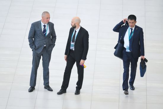 On the sidelines of KAZANFORUM 2024: Russia – Islamic World. To use the image, see the terms of use in the Kazanforum section of this media bank. Location: Russia, Republic of Tatarstan, Kazan. Author: Pavel Bednyakov/Sputnik. Russia – Islamic World: KAZANFORUM 2024