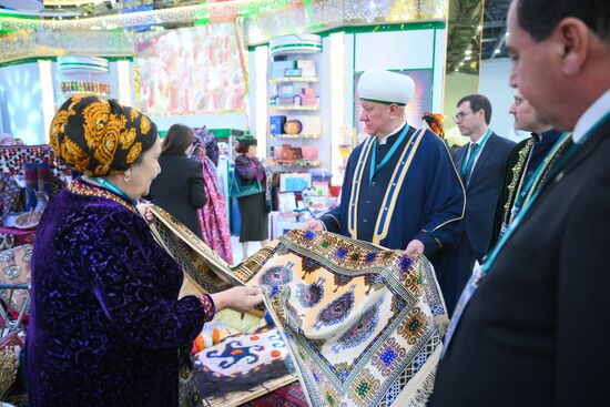 The KAZANFORUM 2024: Russia – Islamic World. Third left: Albir Krganov, Mufti of the Spiritual Assembly of Muslims of Russia. Photos can be used on terms listed in the media-bank's Forum section. Location: Russia, Republic of Tatarstan, Kazan. Author: Pavel Bednyakov/Sputnik. Russia – Islamic World: KAZANFORUM 2024