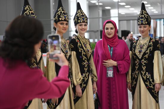 On the sidelines of KAZANFORUM 2024: Russia – Islamic World. To use the image, see the terms of use in the Kazanforum section of this media bank. Location: Russia, Republic of Tatarstan, Kazan. Author: Kirill Zykov/Sputnik. Russia – Islamic World: KAZANFORUM 2024