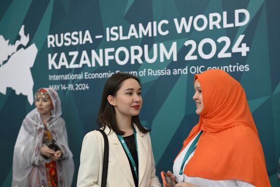 On the sidelines of KAZANFORUM 2024: Russia – Islamic World. To use the image, see the terms of use in the Kazanforum section of this media bank. Location: Russia, Republic of Tatarstan, Kazan. Author: Kirill Zykov/Sputnik. Russia – Islamic World: KAZANFORUM 2024