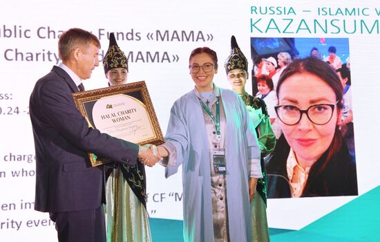 KAZANFORUM 2024. Welcome Gala dinner summarizing the results of the Halal Business Woman award