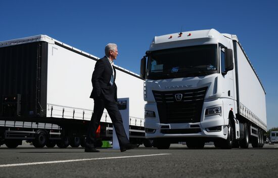 The KAZANFORUM 2024: Russia – Islamic World. The exhibition of equipment in front of Kazan EXPO pavilions. Photos can be used on terms listed in the media-bank's Forum section. Location: Russia, Republic of Tatarstan, Kazan. Author: Alexandr Kryazhev/Sputnik. Russia – Islamic World: KAZANFORUM 2024