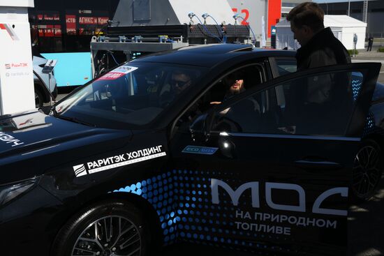 The KAZANFORUM 2024: Russia – Islamic World. The exhibition of equipment in front of Kazan EXPO pavilions. Photos can be used on terms listed in the media-bank's Forum section. Location: Russia, Republic of Tatarstan, Kazan. Author: Alexandr Kryazhev/Sputnik. Russia – Islamic World: KAZANFORUM 2024