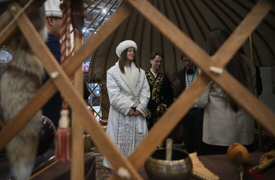 The KAZANFORUM 2024: Russia – Islamic World. Tatneft stand at the exhibition. Photos can be used on terms listed in the media-bank's Forum section. Location: Russia, Republic of Tatarstan, Kazan. Author: Kristina Kormilitsyna/Sputnik. Russia – Islamic World: KAZANFORUM 2024