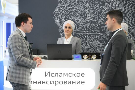 KAZANFORUM 2024: Russia - Islamic World. To use the image, see the terms of use in the Kazanforum section of this media bank. Location: Russia, Republic of Tatarstan, Kazan. Author: Maksim Bogodvid/Sputnik. Russia – Islamic World: KAZANFORUM 2024