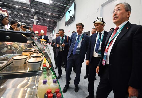 The KAZANFORUM 2024: Russia – Islamic World. Right: Adylbek Kasymaliyev, Deputy Prime Minister of the Kyrgyz Republic. Photos can be used on terms listed in the media-bank's Forum section. Location: Russia, Republic of Tatarstan, Kazan. Author: Oleg Kazanzev/Sputnik. Russia – Islamic World: KAZANFORUM 2024