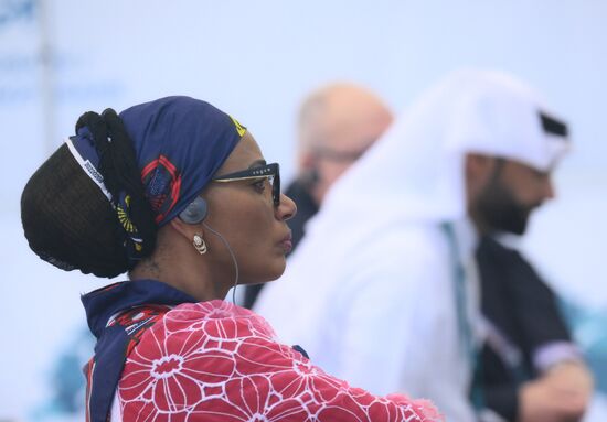 KAZANFORUM 2024: Russia - Islamic World. To use the image, see the terms of use in the Kazanforum section of this media bank. Location: Russia, Republic of Tatarstan, Kazan. Author: Maksim Bogodvid/Sputnik. Russia – Islamic World: KAZANFORUM 2024