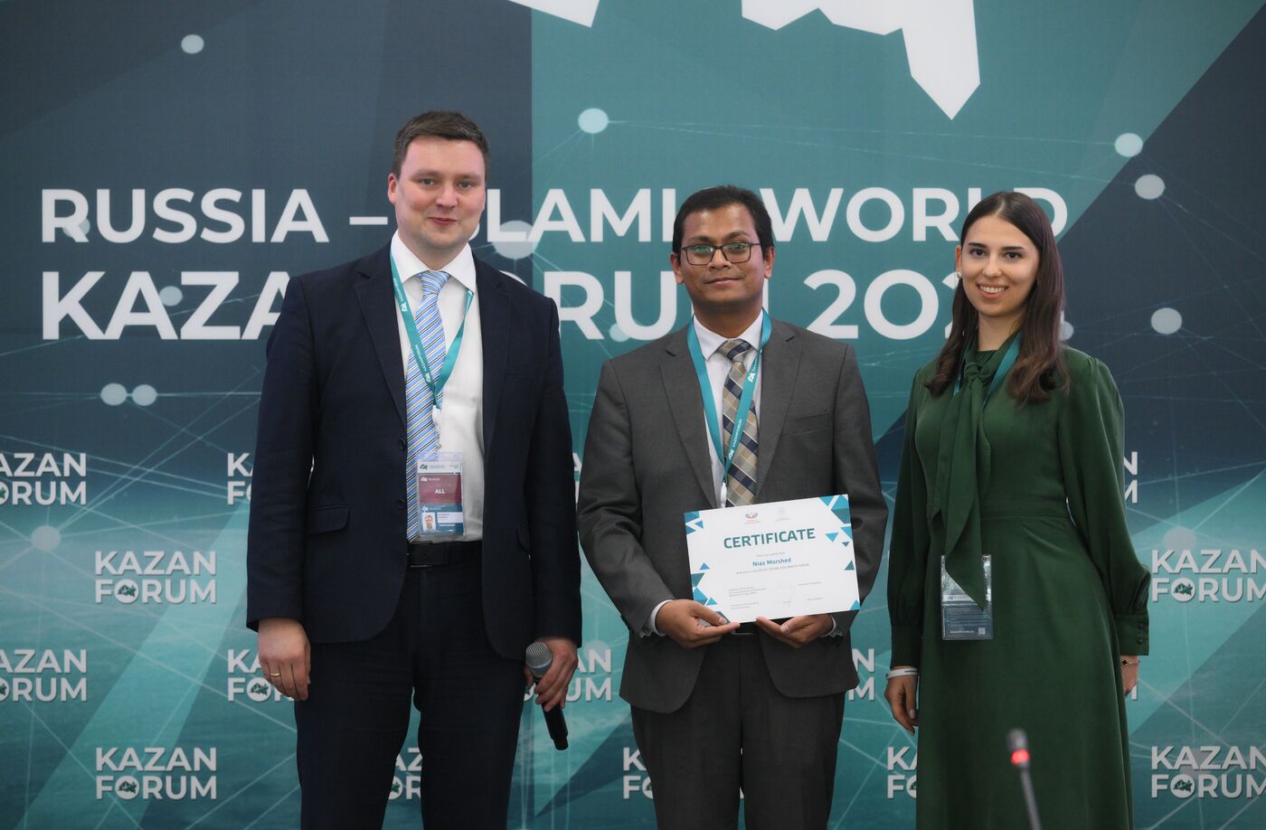 KAZANFORUM 2024. Ceremony of joining the International Association of Young Diplomats