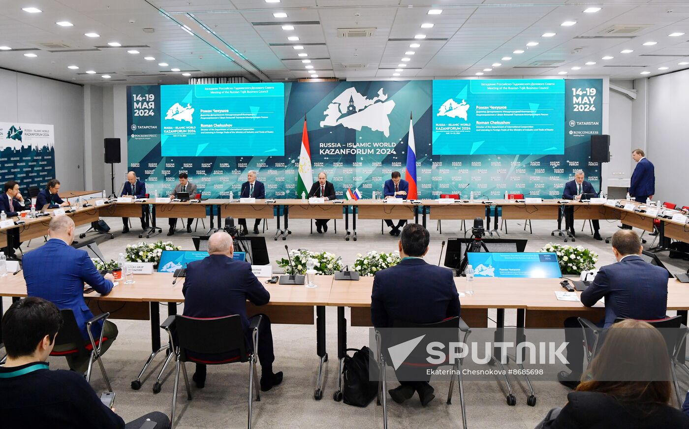 KAZANFORUM 2024. Meeting of the Russian-Tajikistani Business Council