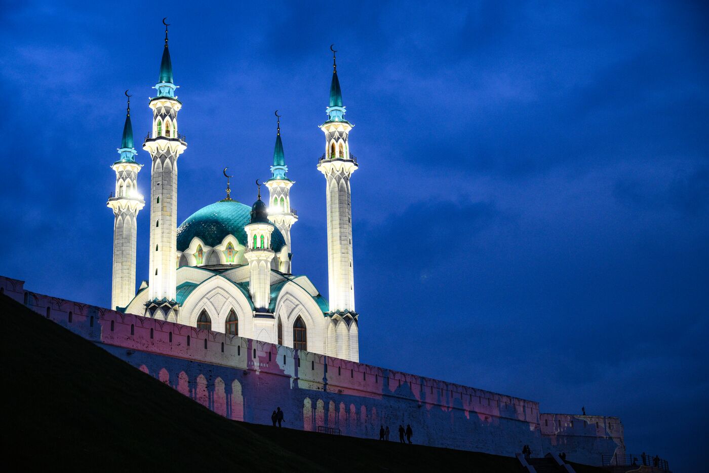 KAZANFORUM 2024. Light show on the walls of the Kazan Kremlin