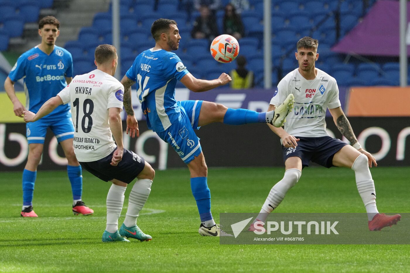 Russia Soccer Premier-League Dynamo - Krylia Sovetov